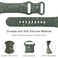 Miniatyrbillede 2 af 5: Urrem til Apple Watch Series 9 8 7 41mm/SE (2023) SE (2022) 6 5 4 SE 40mm/3 2 1 38mm, 8-spænde Green C Apple Watch Series 9 4
