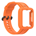 Miniatyrbillede 1 af 5: Passer til Redmi 1/Mi Watch Lite/Redmi 2/Mi Watch2 Lite Monokrom Silikon Integreret Urrem Orange Color