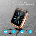 Pikkukuva 3 / 4: 3 kpl yhteensopivaa Apple Watch -kuoren kanssa 38 mm, pehmeä HD-tarkkuuden näytönsuoja iWatch-sarjalle 3/2/1 38 mm (3 läpinäkyvää) Clear/Rose Gold/Rose Pink   40 mm