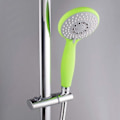 Miniatyrbillede 3 af 5: Chrome Abs Brusehoved Holder Bruseholder Clip On Shower Bar Håndbruser Holder 360 Rotation For Badeværelse Oval,s
