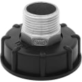 Miniatyrbilde 1 av 5: 1000l Ibc tankadapter tote tank drenering rustfritt stål adapter for erstatningskran 1 ytre ledning"