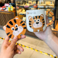 Miniatyrbild 2 av 2: Tecknad Tiger keramisk tekopp för Tigers år kaffemjölksmugg A
