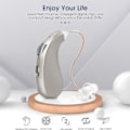 Miniatyrbillede 3 af 5: Høreapparater - Genopladelige digitale enkeltøre høreapparater egnet til ældre, ergonomisk design, sort