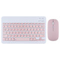 Miniatyrbillede 1 af 3: 10 tommer trådløst tastatur og mus tastatur til iPad Air Pro Tablet til Android IOS Windows pink