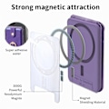 Miniatyrbillede 2 af 5: Super stærk magnetisk Magsafe kortholder til Apple 15, N52 magnet Rfid multi-kortholder fingerring spænde kortholder Brown
