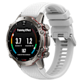 Miniatyrbilde 5 av 5: Silikonklokkebånd for Garmin MARQ/Approach S62/S60, Honeycomb Texture Replacement Watch Strap White