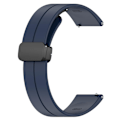 Miniatyrbilde 3 av 4: Magnetisk foldespenne 20mm silikonrem for Huami Amazfit Gtr Mini/ Gts 4/3/2 / Bip 3 Midnight Blue