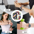 Miniatyrbillede 3 af 5: Flettet solo-løkke til Apple Watch-bånd 44 mm 40 mm 45 mm 41 mm 42 mm 38 mm urkasse+rem Nylon elastisk armbånd Iwatch Serie 3 5 6 Se 7 8 38mm series 321 Abyss blue