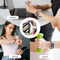 Pikkukuva 3 / 5: Punottu solosilmukka Apple Watch rannekkeelle 44mm 40mm 45mm 41mm 42mm 38mm case+ hihna Nylon joustava rannekoru Iwatch Serie 3 5 6 Se 7 8 45mm series 7 8 Maize