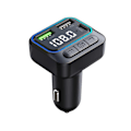 Pikkukuva 1 / 5: Bluetooth 5.0 FM-lähetin autoon, handsfree-puhelut, QC3.0 & PD 22.5W pikalaturi, Bluetooth-adapteri autoradioon