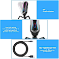 Miniatyrbild 4 av 5: Yanmai T1 Kardioid Kondensator Gaming Mikrofon med RGB Färgglad Belysning & 1,7m Pluggbar USB-C / Typ-C Kabel