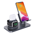 Pikkukuva 1 / 5: Alumiininen latausasema 3-in-1 puhelimille Xs Max Xr 8 Plus 7plus Gray