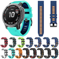 Miniatyrbilde 4 av 4: 26 mm silikonklokkerem for Garmin Descent Mk2i Amy Green Black