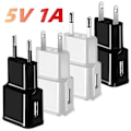 Pikkukuva 3 / 5: 1kpl seinälaturi 5v/1a 1 portti kannettava power Universal USB lataus Us/eu-pistoke matkasovitin puhelimen laturi iPhonelle 07 1A EU white
