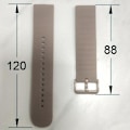 Miniatyrbillede 2 af 2: Solid Farve Håndledsrem Justerbar Silikone Urrem Til Huami Amazfit Gts3 Grey