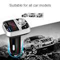Miniatyrbillede 5 af 5: QC2.0 Bluetooth 4.2 MP3-afspiller Håndfrit bilsæt FM-senderstøtte TF-kort U Disk 3.1A hurtig dobbelt USB-oplader strømadapter