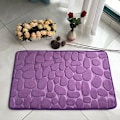 Miniatyrbild 4 av 5: Badrumsmatta Halkfria mattor i handfat Badkar Sidogolv Matta Duschrum Dörrmatta Memory Foam Pad Kullersten präglad pink 40*60cm