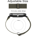 Miniatyrbillede 3 af 5: 20mm/22mm Rem For Amazfit Gts 4/2e/3/gts2 Mini/gtr 4/3/pro/gtr2/47mm/stratos Nylon Elastisk Urarmbånd Amazfit Bip Rem rock cheetah 22mm