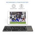 Miniatyrbild 2 av 4: Jcsw hopfällbart Bluetooth tangentbord Uppladdningsbart portabelt mini USB -tangentbord med pekplatta med pekplatta för Android-pc-surfplatta