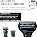 Pikkukuva 4 / 5: 53b Sähköparranajokoneen vaihtopää Braun Series 5 ja Series 6, 53b Electric Foil & Cutter Vaihda terä märkä ja kuiva 2Pcs