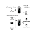 Miniatyrbillede 4 af 5: Bluetooth 5.0 Sender Modtager 3.5mm Bluetooth Lydadapter 2 i 1 Bærbar Trådløs 3.5mm Aux Lyd Ca,