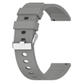 Miniatyrbilde 2 av 5: Silikonarmbånd for Garmin Venu/Venu 2 Plus/Venu Sq/Venu Sq 2, 20 mm klokkestropp med sølvfarget spenne i rustfritt stål Grey