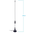 Miniatyrbillede 2 af 5: FM Radio Antenne 75 ohm F Adapter antenne Magnetisk base med 5 meter forlængerkabel
