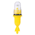 Miniatyrbillede 1 af 2: 2024 Kaesi Single Flash Fiskelampe Far Lighting Range Automatisk lysstyring Slidfast bøje Fiskenet Lys til udendørs Yellow