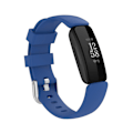 Pikkukuva 4 / 4: For Fitbit Inspire 2 TPE-ranneke S Dark Blue