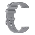 Miniatyrbilde 4 av 5: For Garmin Samsung Polar Huami Huawei 20mm Karbonfiber Silikonklokke Rem Stropp Erstatning Håndleddsrem Grey, Grey C Other Smartwatch Model