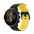Miniatyrbild 1 av 5: Suunto 7 silikonarmband, lämplig för Suunto 9/9 Baro Spartan Sport ersättningsarmband Black and yellow