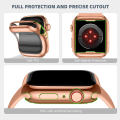 Miniatyrbilde 2 av 4: 3-pak Kompatibel med Apple Watch-deksel 38mm, myk HD-skjermbeskytter med høy følsomhet for iWatch Series 3/2/1 38mm (3 klare) Black/Rose Gold/Clear  41mm