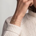 Miniatyrbillede 2 af 3: Mode indledende diskarmbånd tilpasset guld A til Z alfabetbogstavarmbånd L