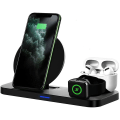 Miniatyrbillede 1 af 5: 3 i 1 trådløs oplader, Fast Charging Station Stand Base til Iphone 11/11 Pro/11 Pro Max/xs Max/xr/xs/x/8/8 Plus, Iwatch
