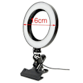 Miniatyrbilde 1 av 5: Ringelys Med Mon Clip On, datamaskin Bærbar videokonferanse 16cm