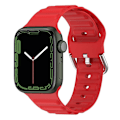 Miniatyrbilde 5 av 5: Håndleddsremmer for Apple Watch Ultra 49mm/SE/SE (2022) 44mm/Series 8/7 45mm/6/5/4 44mm/3/2/1 42mm Wave Red, Red E Apple Watch Ultra 49mm