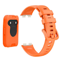 Miniatyrbild 2 av 2: Handledsrem för Huawei Band 8, Silikon Sportklockarmband med Skyddande Skal Orange