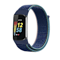 Pikkukuva 1 / 5: Hihna Fitbit Charge 5 -älykellolle Watch Urheilu Nylon Loop Rannekoru Ranneke Correa Pulsera Fitbit Charge 5 Band Deep navy