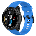 Miniatyrbillede 4 af 5: For Garmin Forerunner 945/ 935 Udskiftning Rem Stål Spænde Tekstureret Silikone Urrem Blue