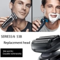 Miniatyrbilde 2 av 5: 53b elektrisk barbermaskin erstatningshode for Braun Series 5 og Series 6, 53b elektrisk folie og kutter Erstatt blad vått og tørt 2Pcs