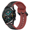 Miniatyrbild 1 av 4: Konvex Loop Silikonrem för Huawei Watch GT2 42mm Black Red