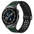 Miniatyrbilde 2 av 5: For Huawei Watch GT 3 42mm/ GT 3 Pro 20mm PU Lærrem Stropp Hulldesign Klokkestropp Green