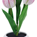 Miniatyrbillede 2 af 3: LED Tulipan Sengelampe til skrivebord - sikker læselampe til bryllup eller Valentinsdag A