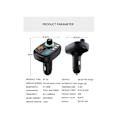 Pikkukuva 3 / 3: Bluetooth 5.1 Auton FM-lähetin Mp3-soitin Handsfree Autosarja Langaton Radio Audio Adapteri PD Pikalataus 20W