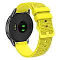 Miniatyrbilde 1 av 5: 18mm Rutete Silikonklokkestropp for Garmin Venu 3s / Forerunner 265s Yellow