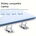 Miniatyrbild 4 av 5: ABS Justerbart Två-Positions Laptop Höjningsfäste (Svart)