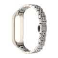 Miniatyrbilde 1 av 5: Stropp metall rustfritt stål for Mi Band 6 Xiaomi Mi Band 7 6 5 Stropp kompatibelt armbånd Armbånd Mi Band 5 4 3 Tilbehør For Mi band 4 Silver 2
