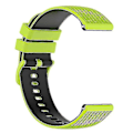 Miniatyrbilde 4 av 5: For Garmin Venu2 Plus/Vivoactive 3/Vivomove Sport Silikonklokkebånd Erstatningsklokkestropp 20mm Light Green Black H Other Smartwatch Model