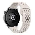 Miniatyrbild 1 av 5: För Garmin vivoactive 5 / Venu 2 Plus Silikonklockarmband 20mm Hålig Justerbar Rem Starlight