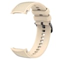 Miniatyrbillede 2 af 5: For Oppo Watch X udskiftning blød silikone rem justerbar urrem Beige